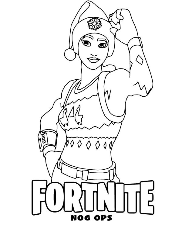 Fortnite kolorowanka do druku nog ops - Ausmalbild zum Ausdrucken