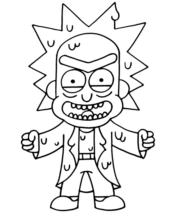 Fortnite kolorowanka Toxic Rick