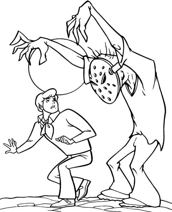Fred z bajki scooby doo do kolorowania - Ausmalbild zum Ausdrucken