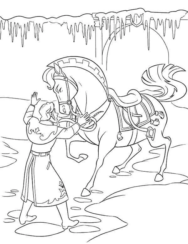 Frozen kolorowanka - Ausmalbild zum Ausdrucken
