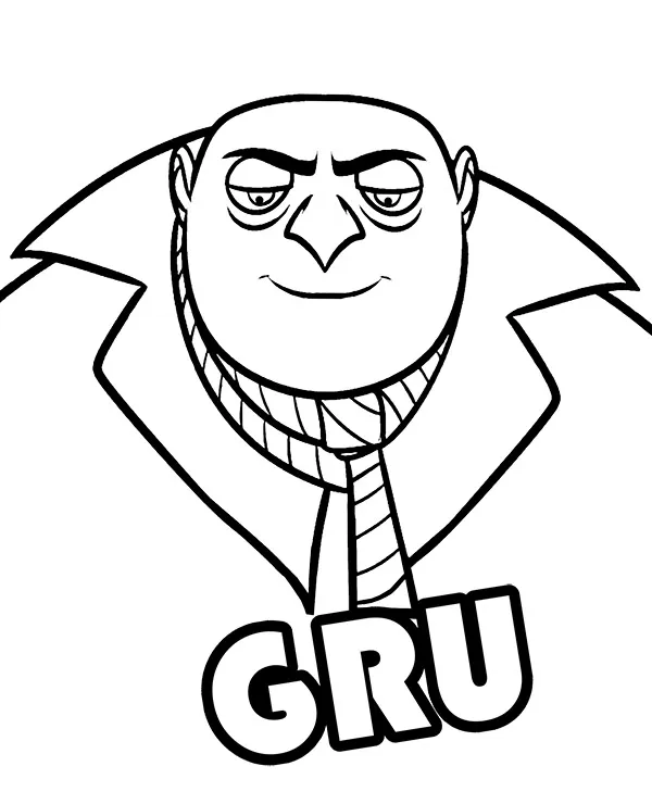 Gru minionki kolorowanka - Ausmalbild zum Ausdrucken