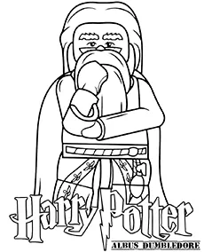 Harry potter lego AlbusDumbledore kolorowanka mobile - Ausmalbild zum Ausdrucken
