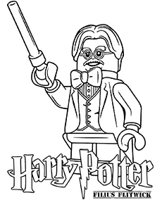Harry Potter Filius Flitwick kolorowanka do druku