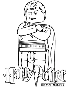 Harry potter lego draco malfoy kolorowanka mobile - Ausmalbild zum Ausdrucken