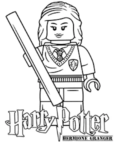 Harry potter lego hermione granger kolorowanka mobile - Ausmalbild zum Ausdrucken