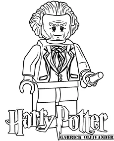 Harry potter lego mr Garrick Ollivander kolorowanka mobile - Ausmalbild zum Ausdrucken