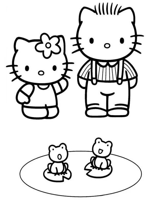 Hello Kitty kolorowanka dla dzieci