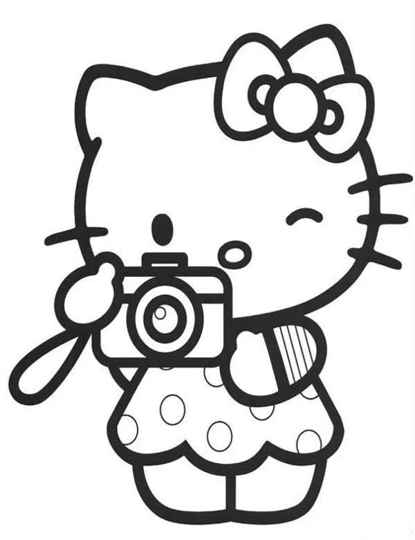 Hello Kitty kolorowanka dla dzieci
