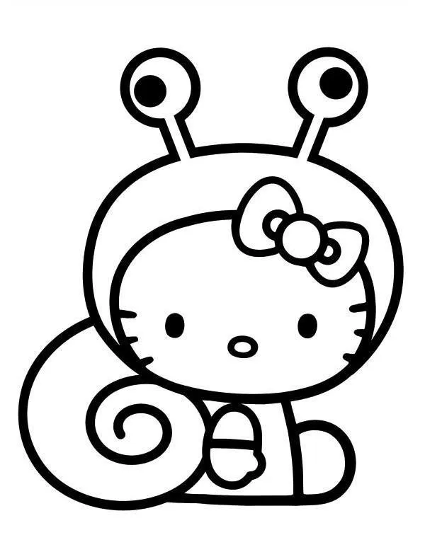 Hello kitty kolorowanka 17 - Ausmalbild zum Ausdrucken