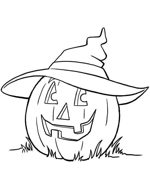 Helloween kolorowanka - Ausmalbild zum Ausdrucken