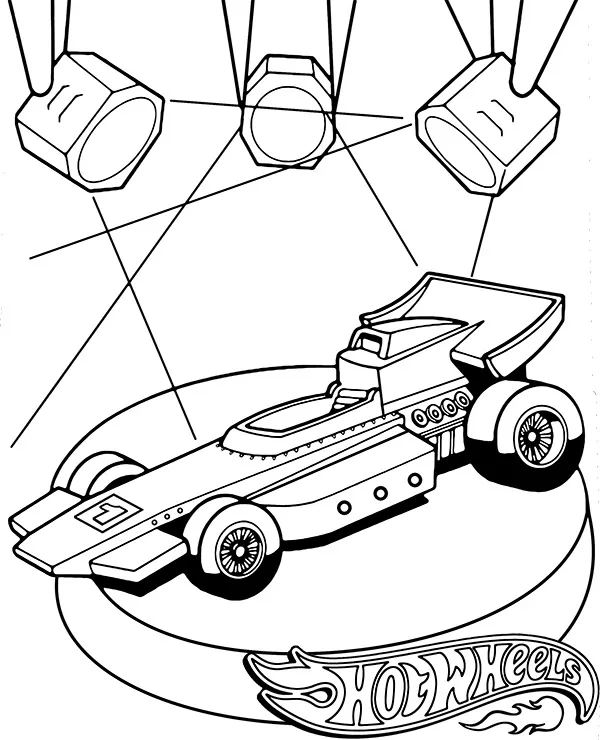 Hot wheels formula1 kolorowanka - Ausmalbild zum Ausdrucken