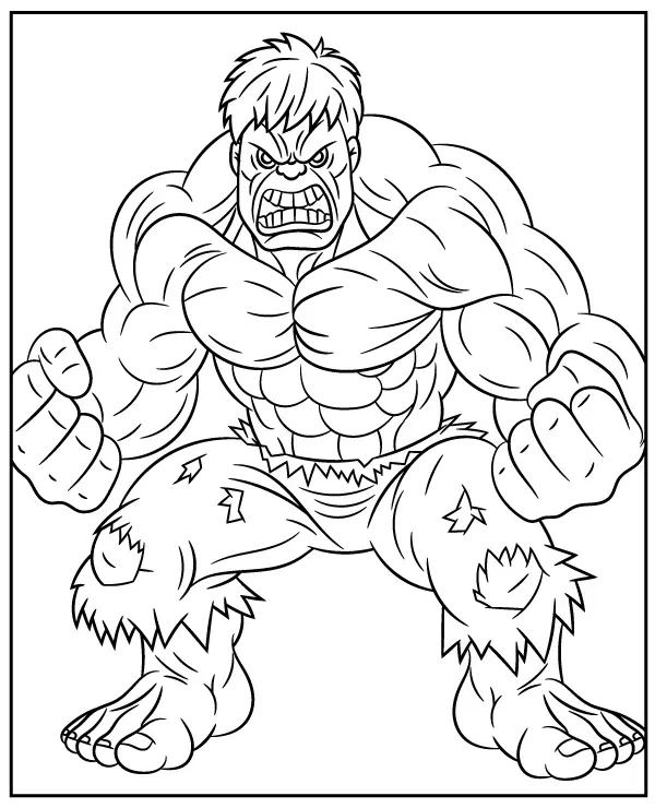 Hulk Marvel Avengers kolorowanka do druku