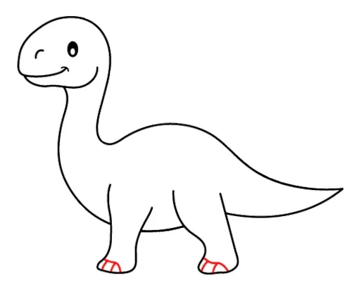 Jak narysować dinozaura pazury kolorowanka dla dzieci