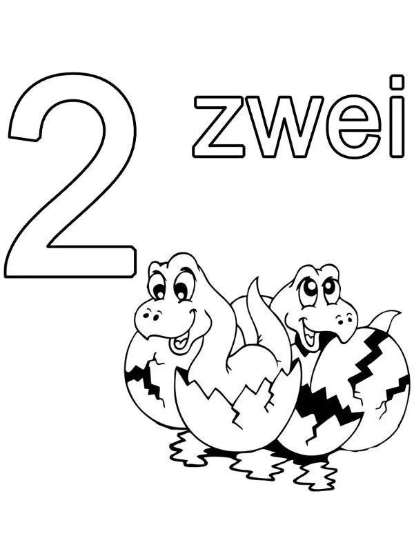Jezyk niemiecki kolorowanka - Ausmalbild zum Ausdrucken