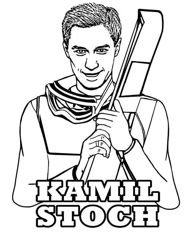 Kamil stoch kolorowanka do druku - Ausmalbild zum Ausdrucken