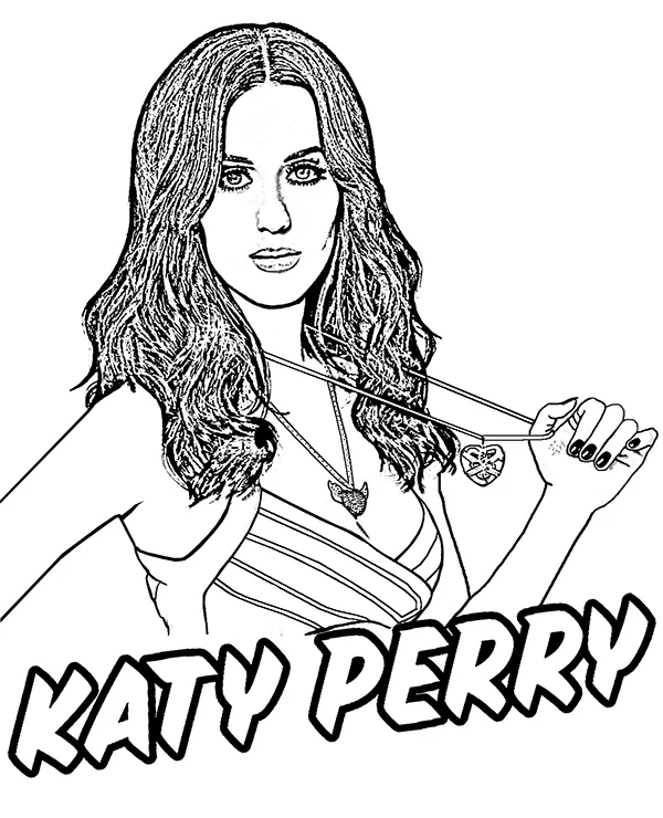 Katy Perry kolorowanka dla dzieci