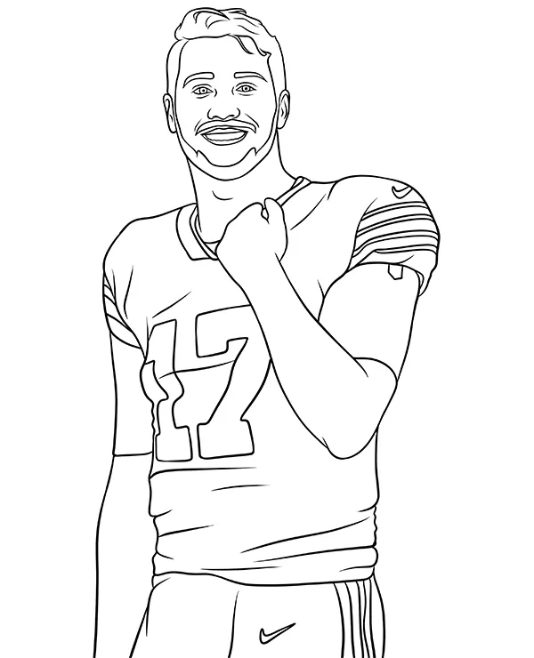 Kolorowanka Josh Allen - Ausmalbild zum Ausdrucken
