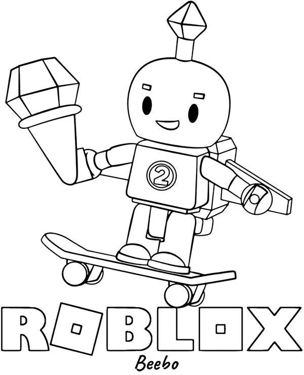 Kolorowanka roblox beebo - Ausmalbild zum Ausdrucken