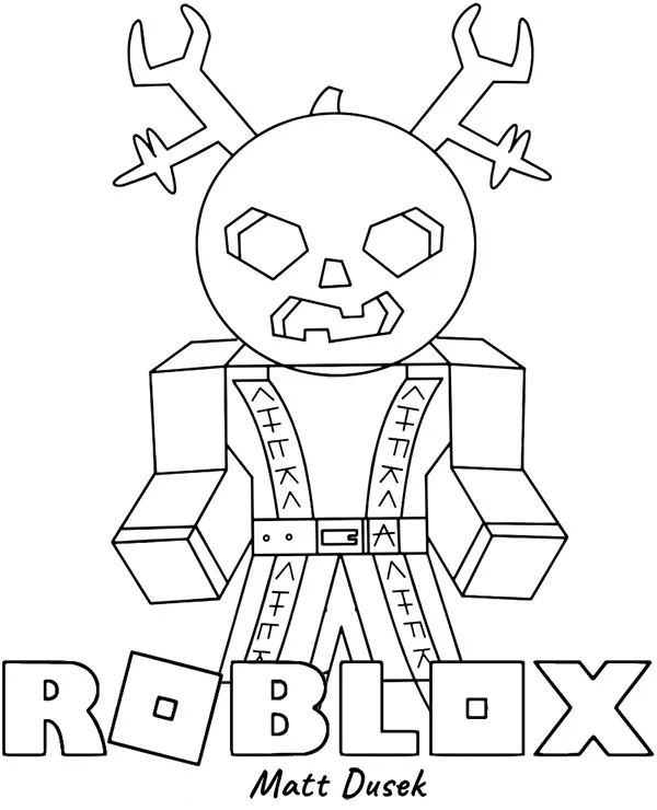 Kolorowanka roblox matt dusek - Ausmalbild zum Ausdrucken