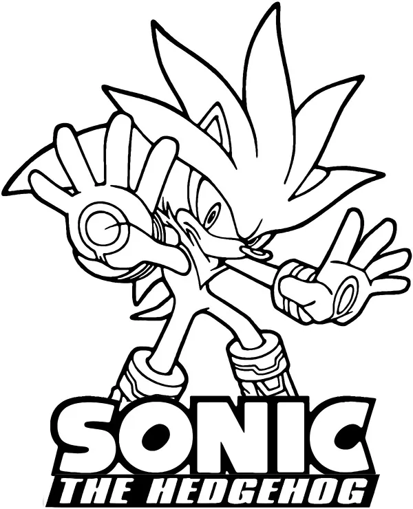 Kolorowanka sonic do wyduku - Ausmalbild zum Ausdrucken
