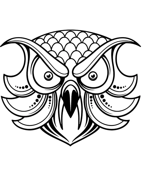 Kolorowanka tatuaz fantasy - Ausmalbild zum Ausdrucken
