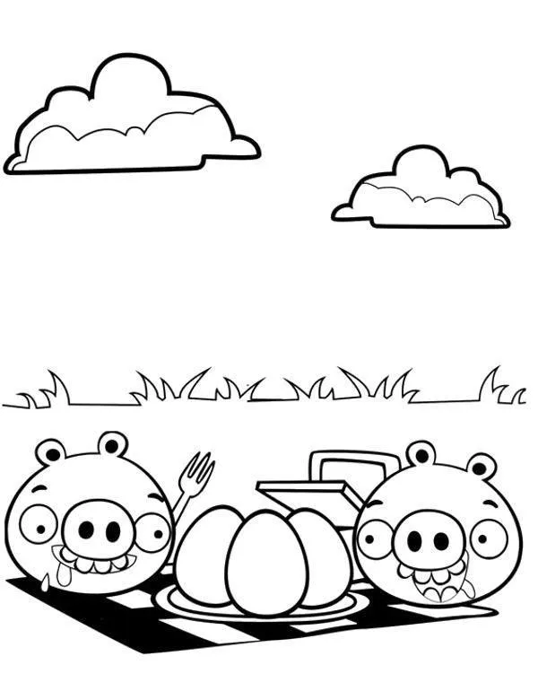Kolorowanki angry birds - Ausmalbild zum Ausdrucken