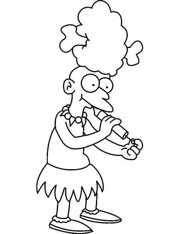 Kolorowanki do druku simpsonowie - Ausmalbild zum Ausdrucken