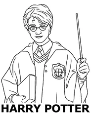 Kolorowanki harry potter zagregowane - Ausmalbild zum Ausdrucken
