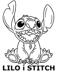 Kolorowanki lilo stitch zagregowane - Ausmalbild zum Ausdrucken