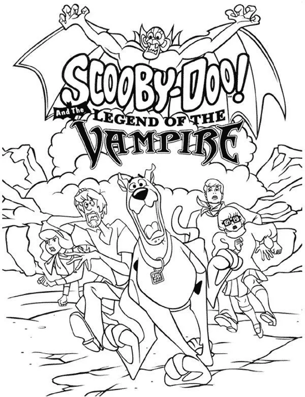 Kolorowanki scooby doo - Ausmalbild zum Ausdrucken