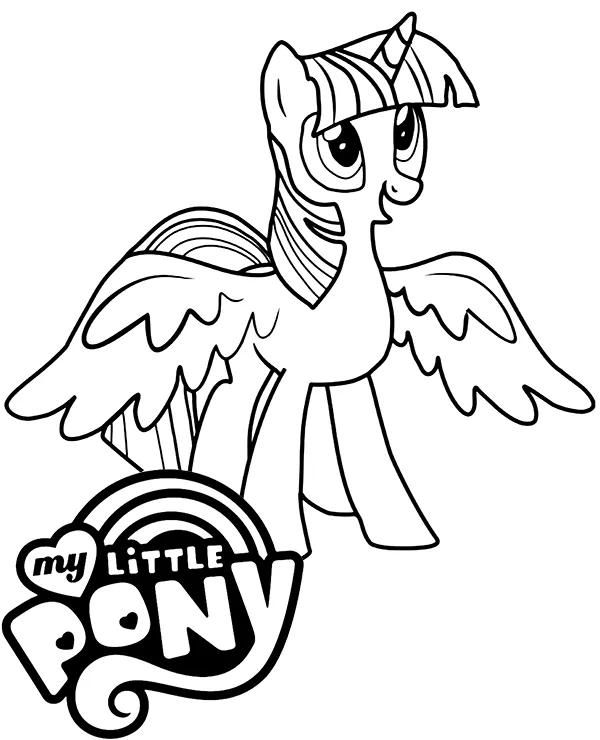 Ksiezniczka twilight my little pony kolorowanka - Ausmalbild zum Ausdrucken