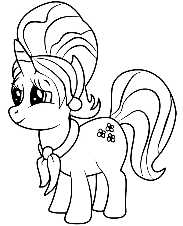 Kucyk my little pony do kolorowania - Ausmalbild zum Ausdrucken
