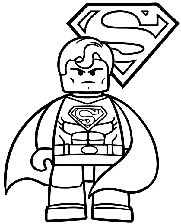 Lego Avengers Superman kolorowanka do druku