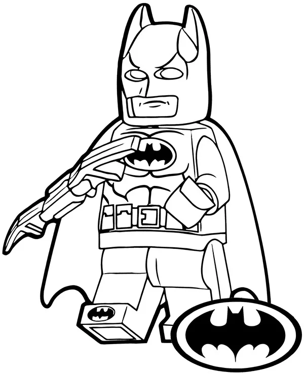 Lego batman kolorowanka - Ausmalbild zum Ausdrucken