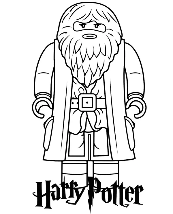 Lego harry potter rubeus hagrid kolorowanka - Ausmalbild zum Ausdrucken