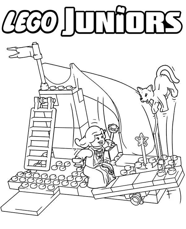 Lego juniors plac zabaw kolorowanka - Ausmalbild zum Ausdrucken