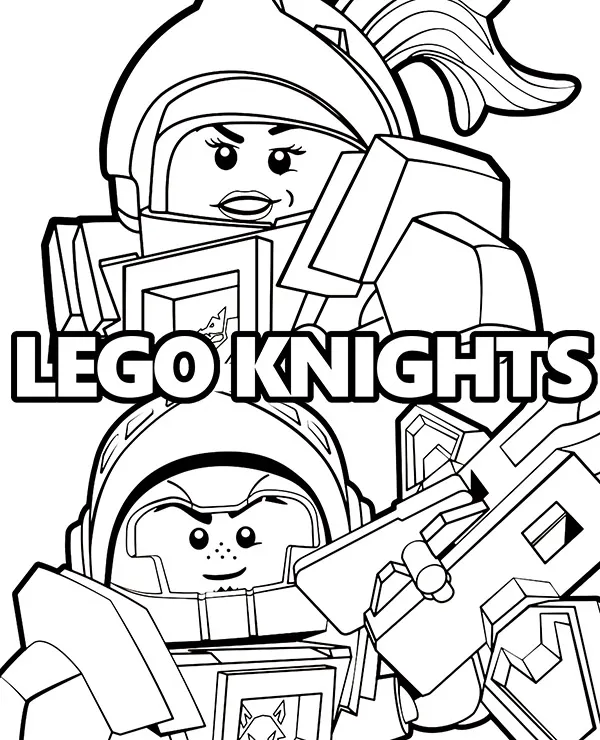 Lego knights kolorowanki do wydruku - Ausmalbild zum Ausdrucken