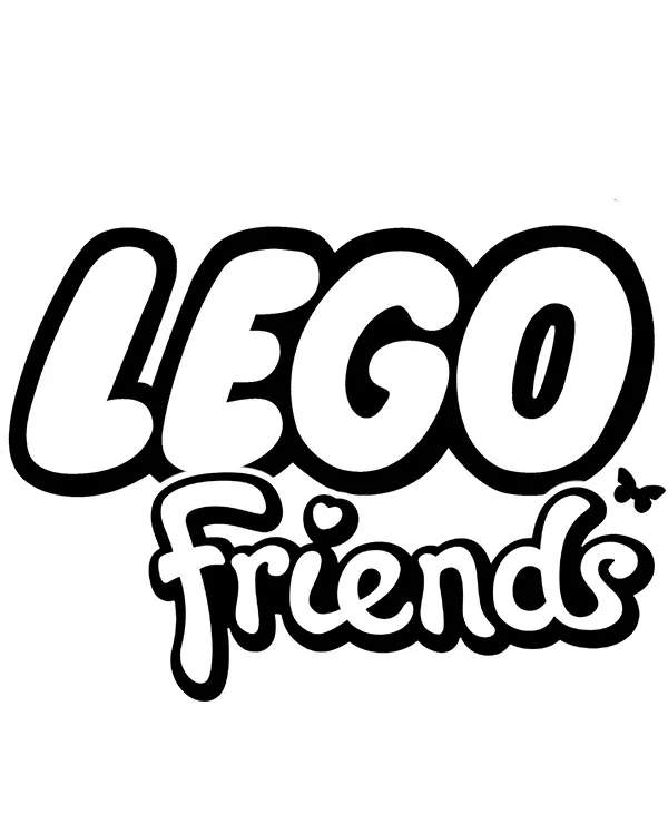 Lego logo friends kolorowanka - Ausmalbild zum Ausdrucken