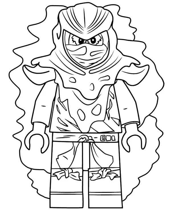 Lego ninjago kolorowanka zly zielony ninja - Ausmalbild zum Ausdrucken