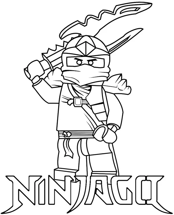 Lego ninjago ludzik kolorowanka do druku - Ausmalbild zum Ausdrucken