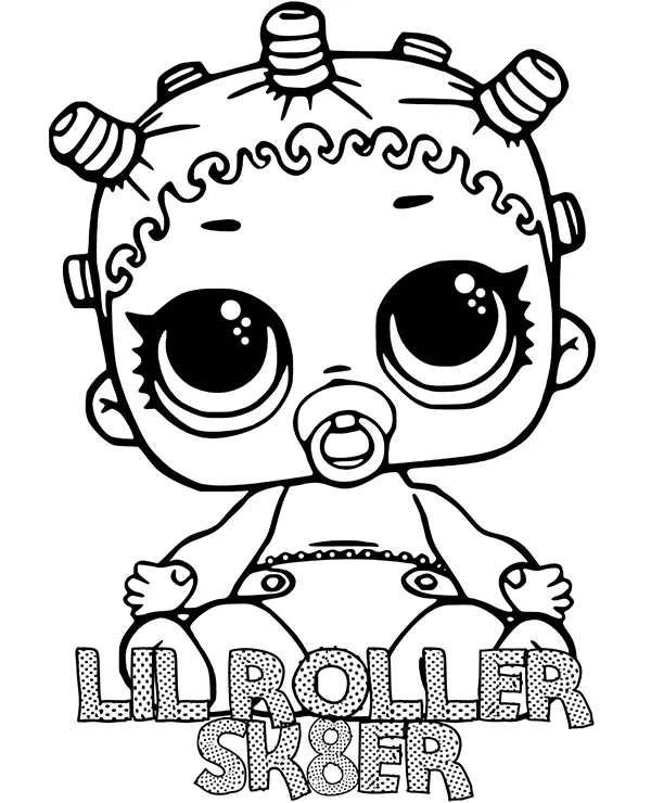 Lil Roller Sk8er LOL Surprise kolorowanka do druku