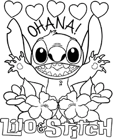 Lilo i stitch kolorowanka z ohana mobile - Ausmalbild zum Ausdrucken