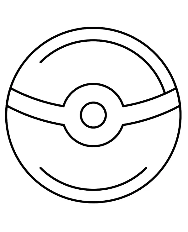 Logo pokeball kolorowanka - Ausmalbild zum Ausdrucken