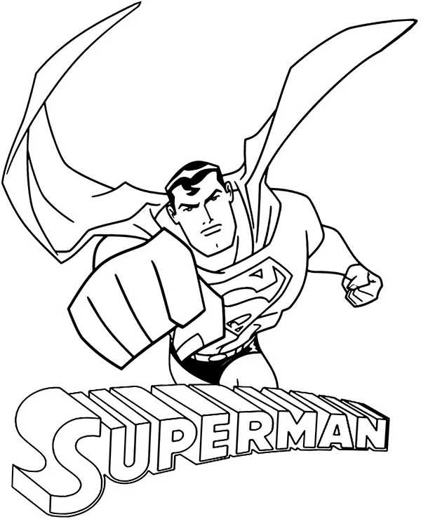 Logo superman kolorowanki dla dzieci - Ausmalbild zum Ausdrucken
