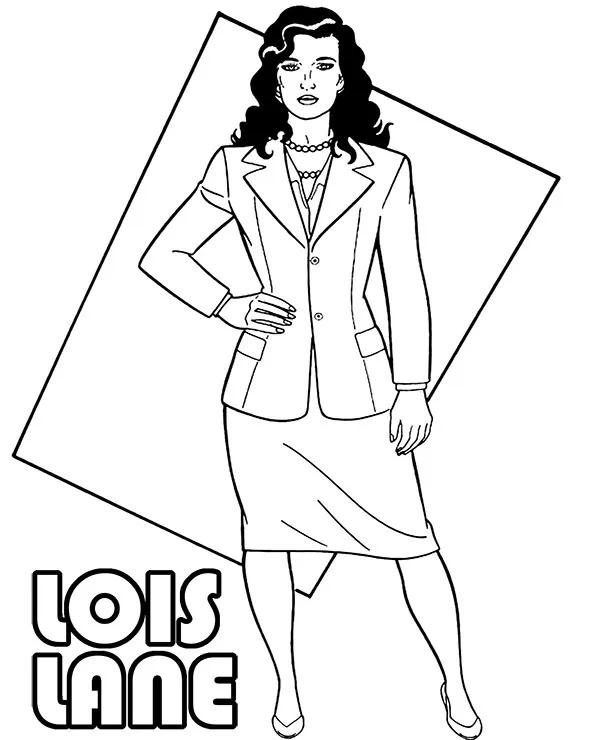 Lois lane kolorowanka do wydruku - Ausmalbild zum Ausdrucken