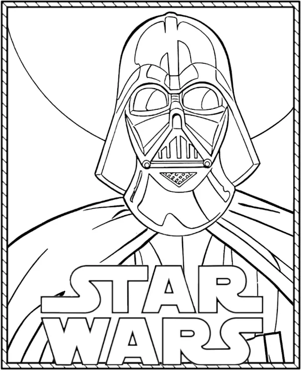 Darth Vader Gwiezdne Wojny kolorowanka do druku