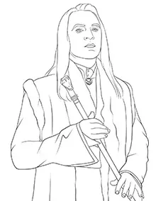 Lucius Malfoy kolorowanka dla dzieci