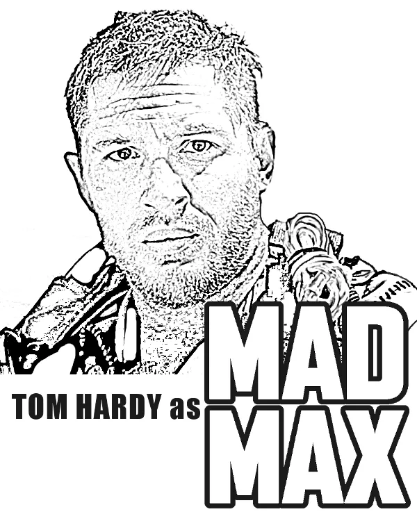 Mad max - Ausmalbild zum Ausdrucken