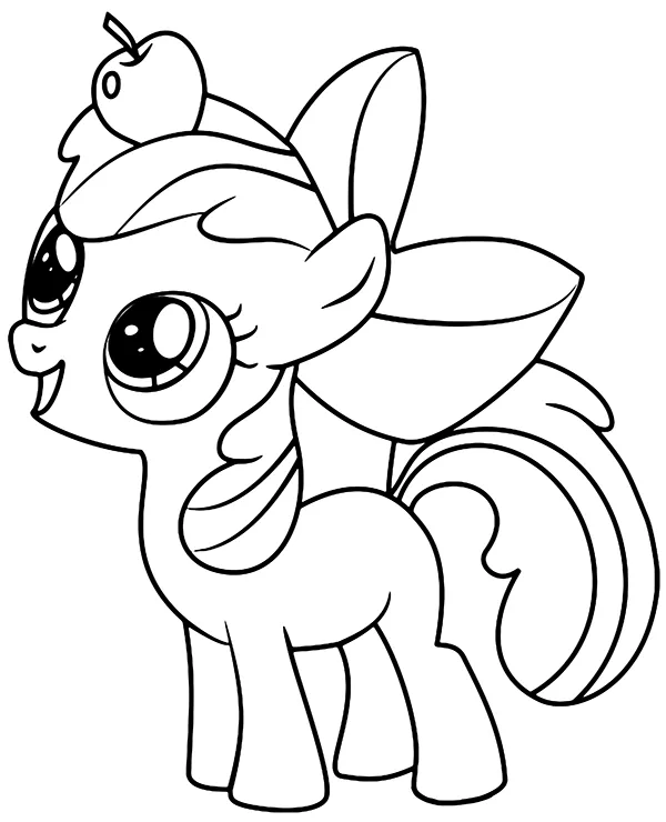 Mala applejack my little pony kolorowanka - Ausmalbild zum Ausdrucken