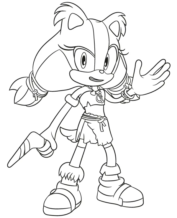 Sonic Sticks Badger kolorowanka dla dzieci